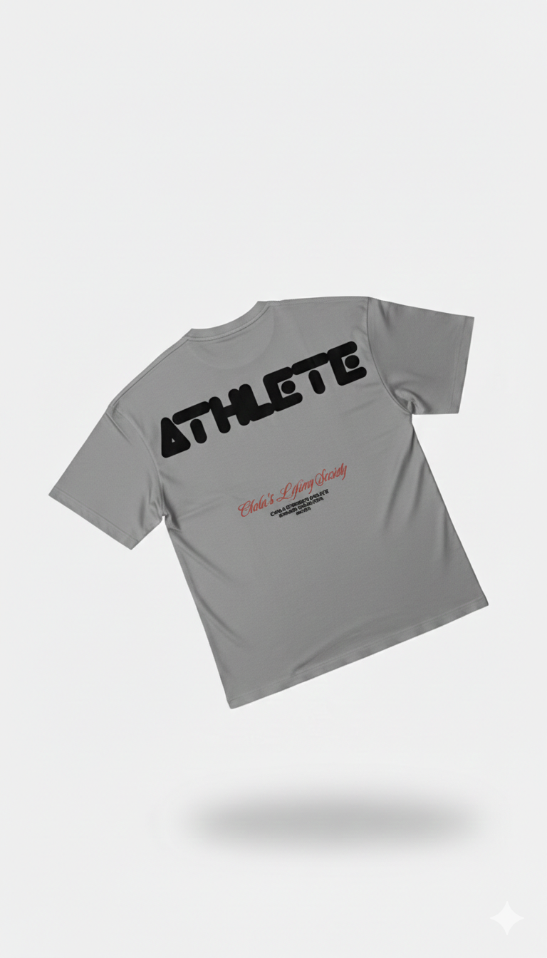 Grey Athlete Oversized T-Shirt