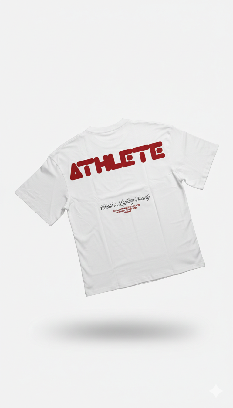 White Athlete Oversized T-Shirt