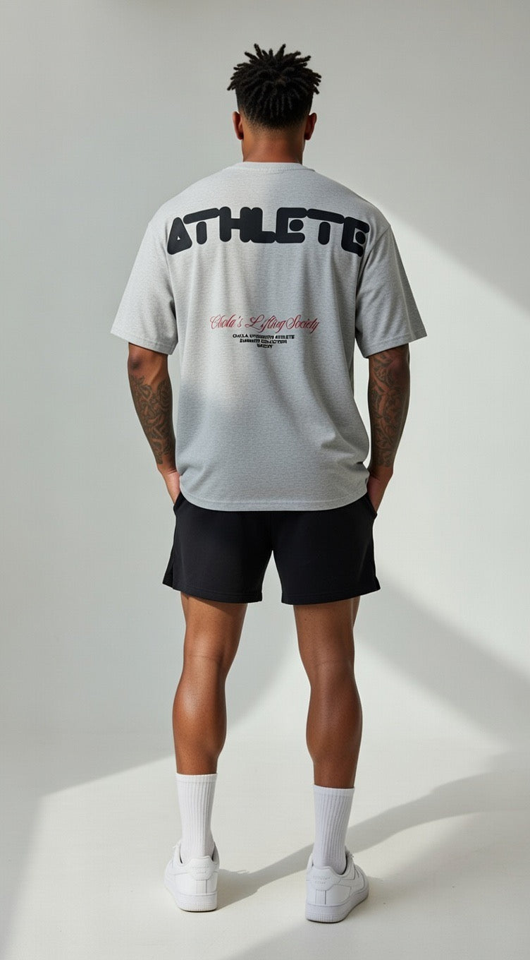 Grey Athlete Oversized T-Shirt