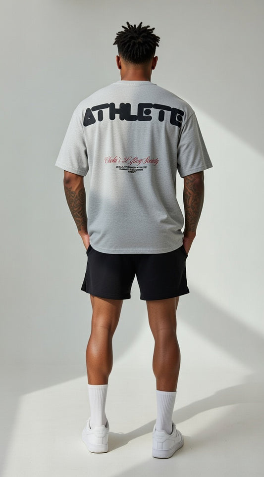 Grey Athlete Oversized T-Shirt