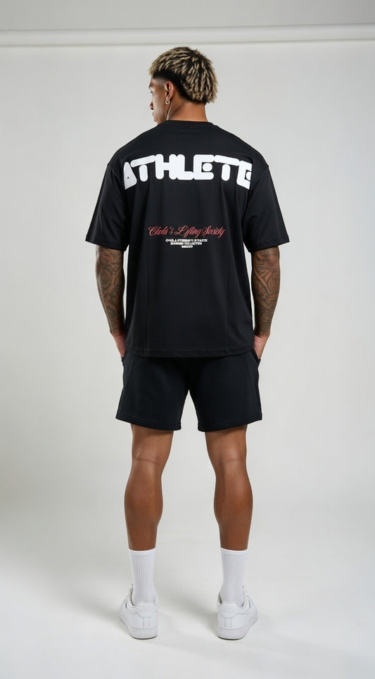 Black Athlete Oversized T-Shirt